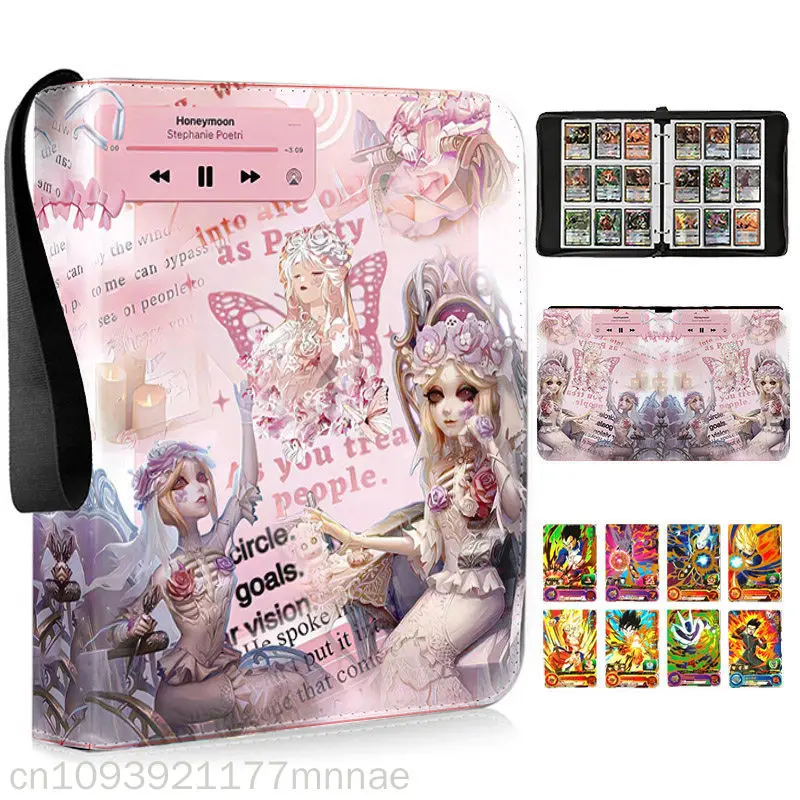 

Stock Identity V Card Binder 400 Pocket Anim Card Holder Album Trading Card Holder Protector Notebook Binder For Card Collection