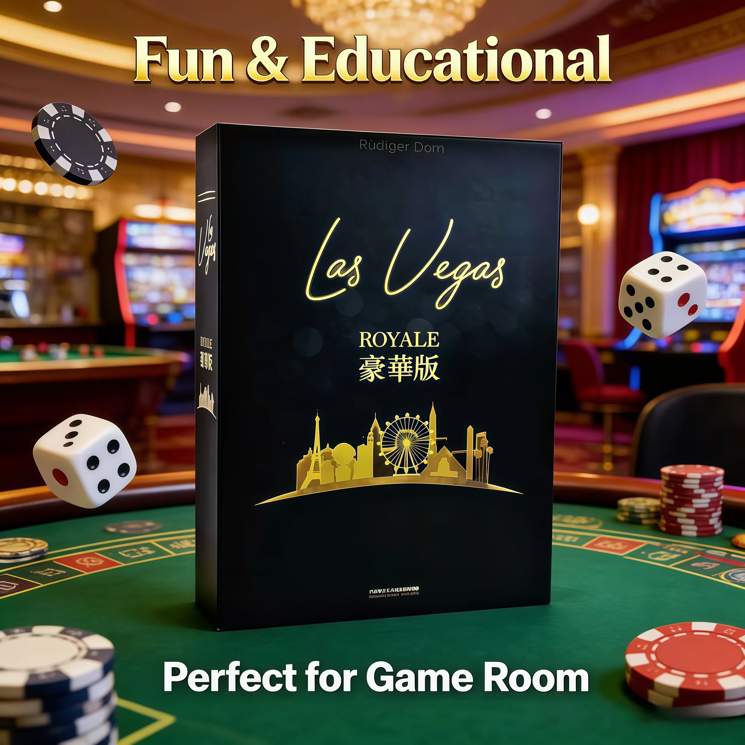 Bestseller Las Vegas Royal Edition Board Game - Adult Christmas Birthday Gift Casino Party and team-building ice-breaking game
