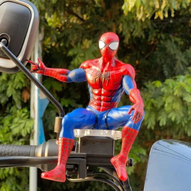 

Hot Marvel Avengers Spider-Man Figure Movie Heath Ledger Figure Car Roof Ornament Car Interior Center Console Decor Gifts