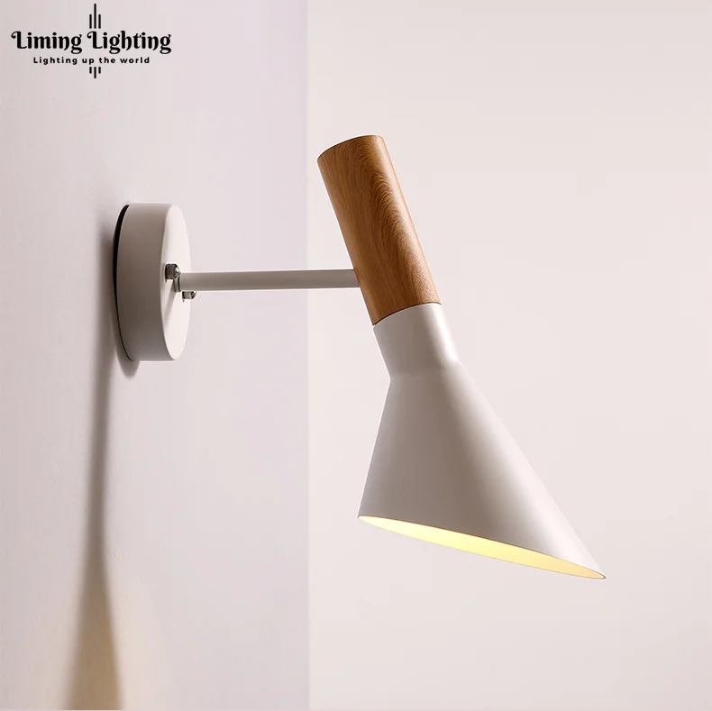 Free Shipping Replica Modern Vintage Arne Jacobsen wood LIKE Wall lights Creative AJ iron Wall lamp Modern Sconce light