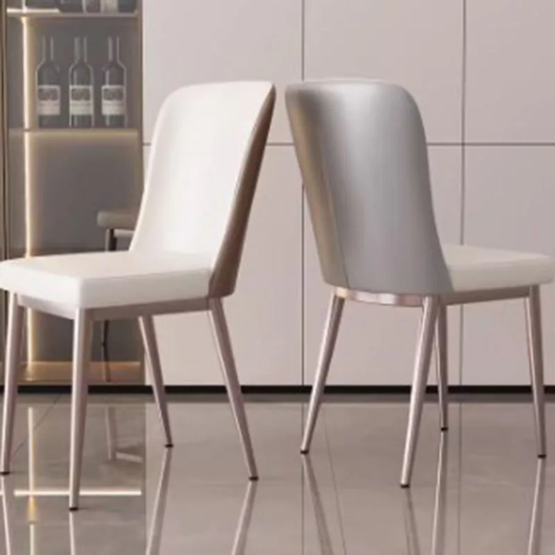 

High Back Support Dinning Chair Gold Beige Elegant Ergonomic Mobile Dinning Chair Nordic Luxury Sillas Para Comedor Furniture