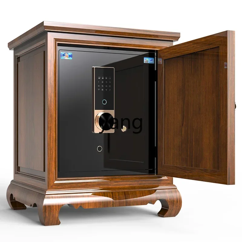 XYY Chinese solid wood built-in can't see the safe, household anti-theft all-steel small safe