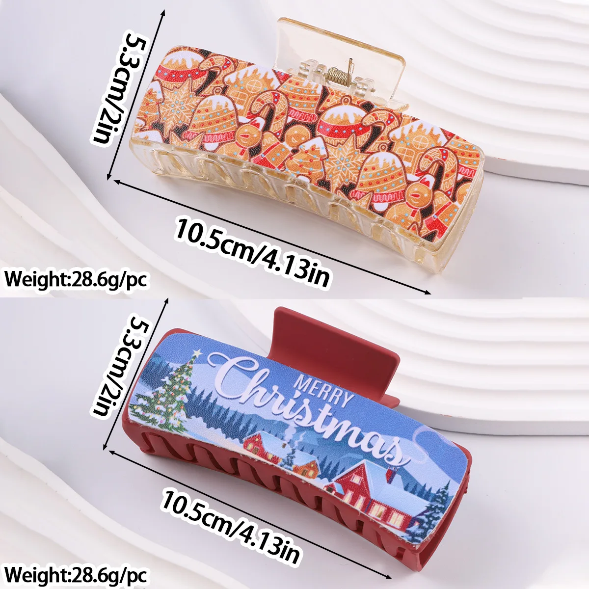 Sneeuwpop Kerst Haarclip Grote Capaciteit Klauwclip voor Feestdecoratie (2025 Trend)