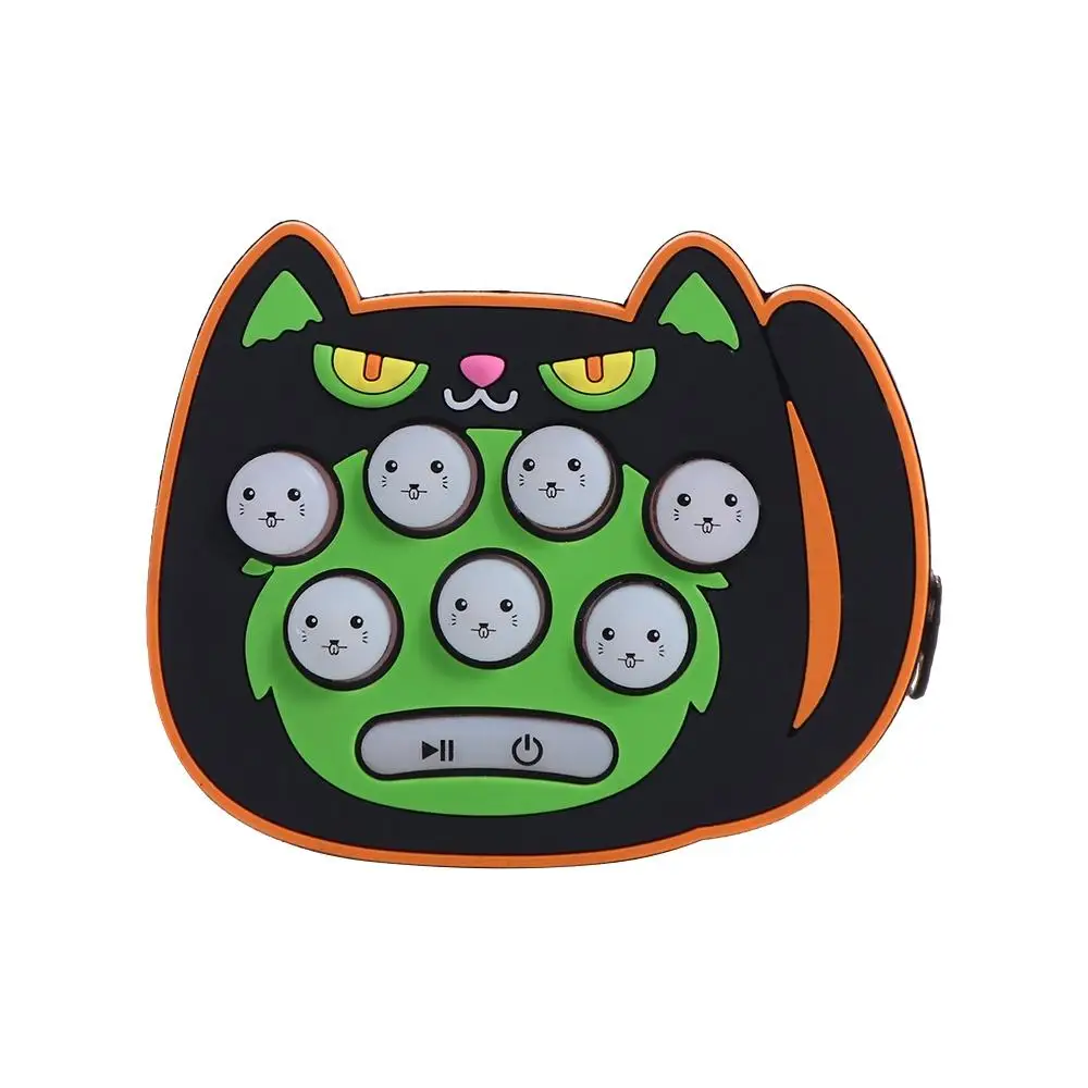 

Игровой брелок-мини-автомат «Ударь крота»: музыкальная портативная игра-антистресс с быстрым нажатием, мультяшный дизайн, для Хэллоуина