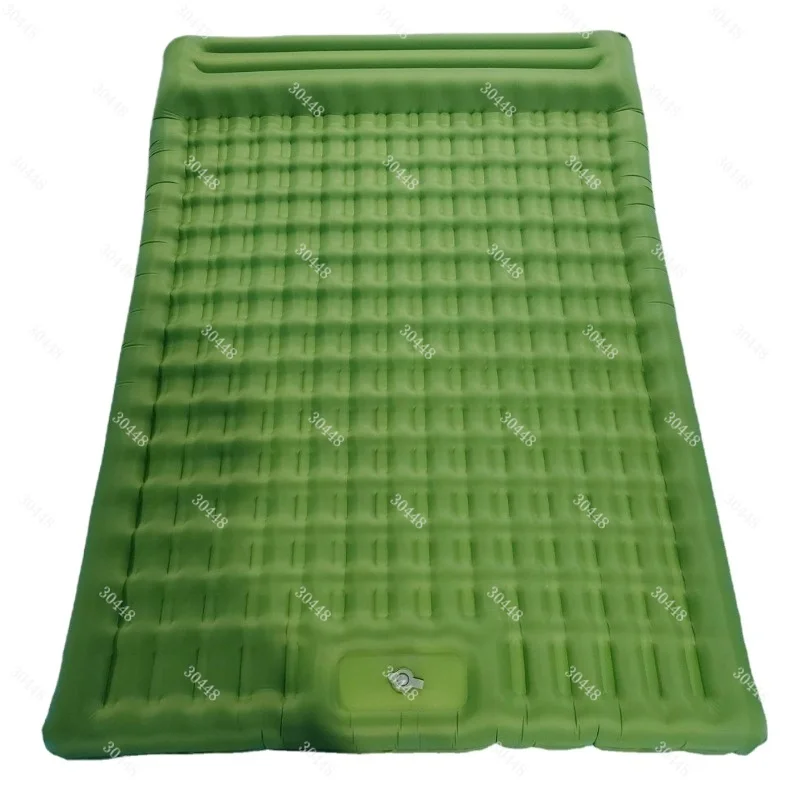 Double Outdoor Inflatable Mat Foot Pump Portable Camping Mattress Car Sleeping Pad Moisture-Proof Design