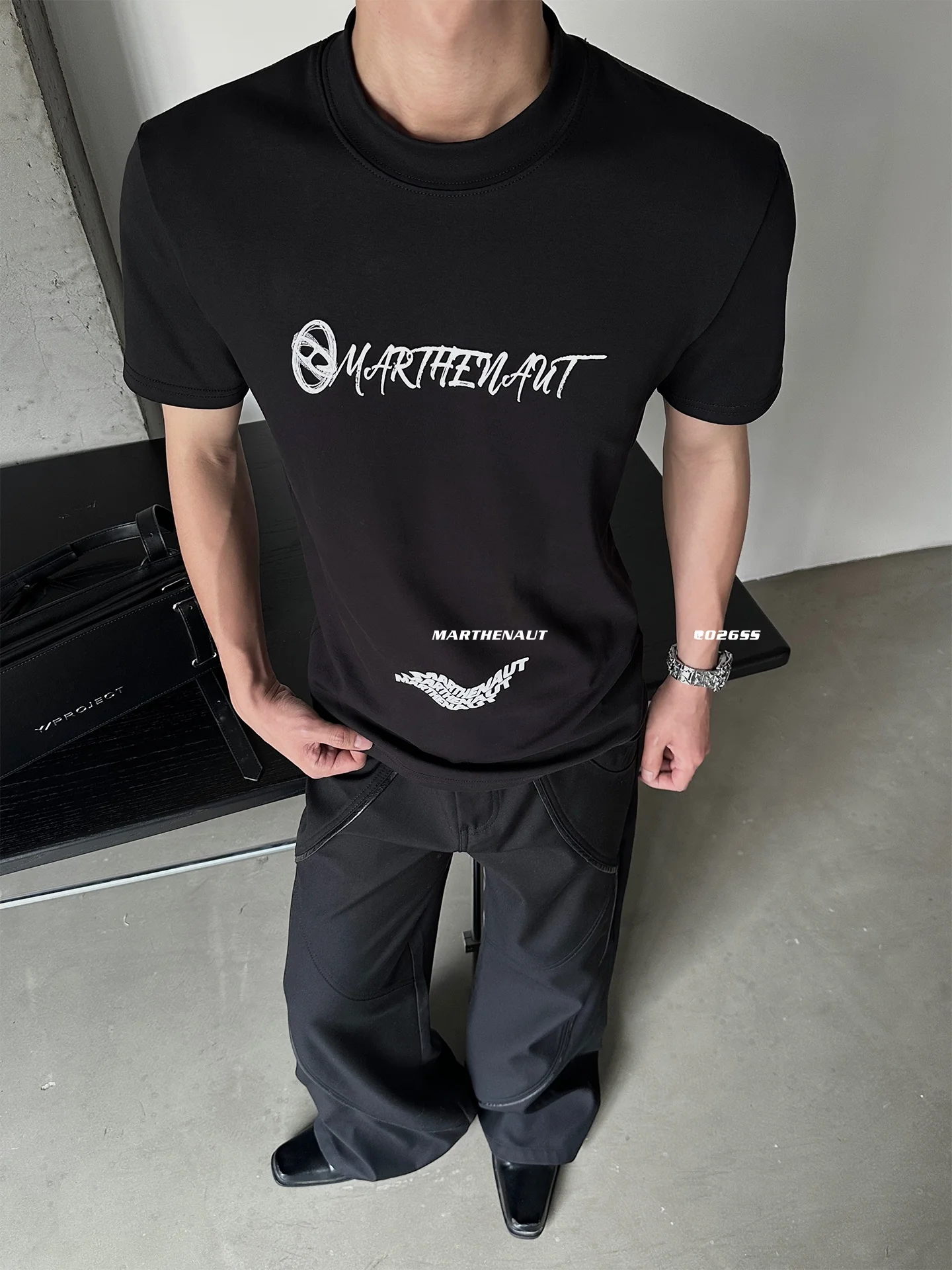 Fashionable round Neck Short Sleeve Loose Base Layer T-Shirt Universal Fit Digital Print Youth  Cotton Breathable Men Women