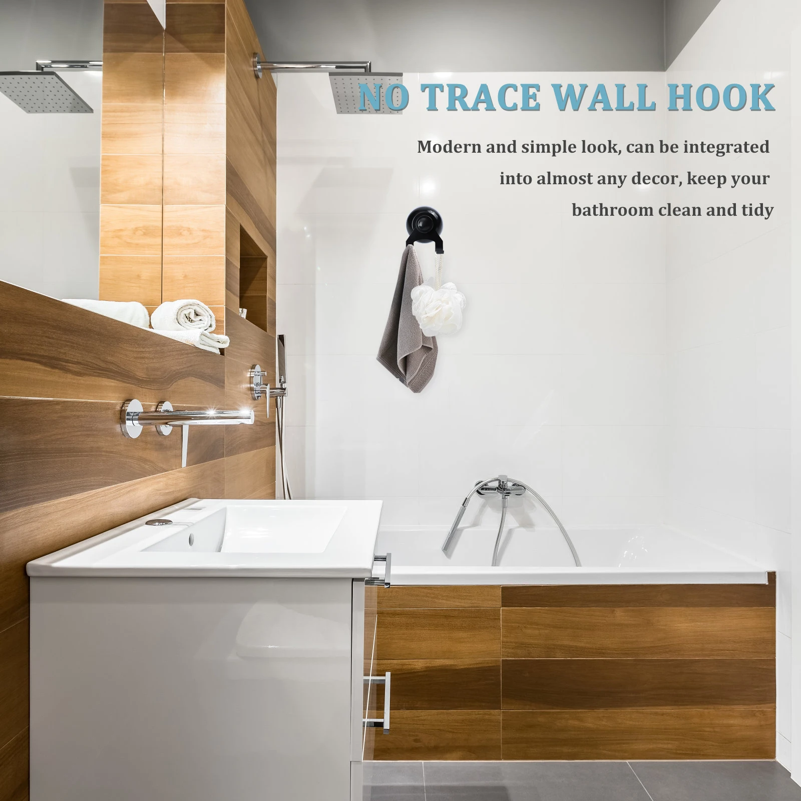 

Stainless Steel Suction Waterproof Wall Hanging Hook For Bathroom Kitchen Key Bag Storage Heavy Duty No Trace Wall Hook Smooth