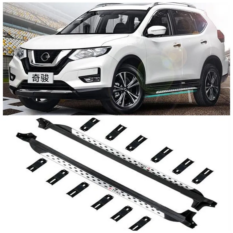 Fits For Nissan X-Trail 2014 2015 2016 2017 2018 2019 2020 High Quality Aluminum Alloy Running Boards Side Step Bar Pedals