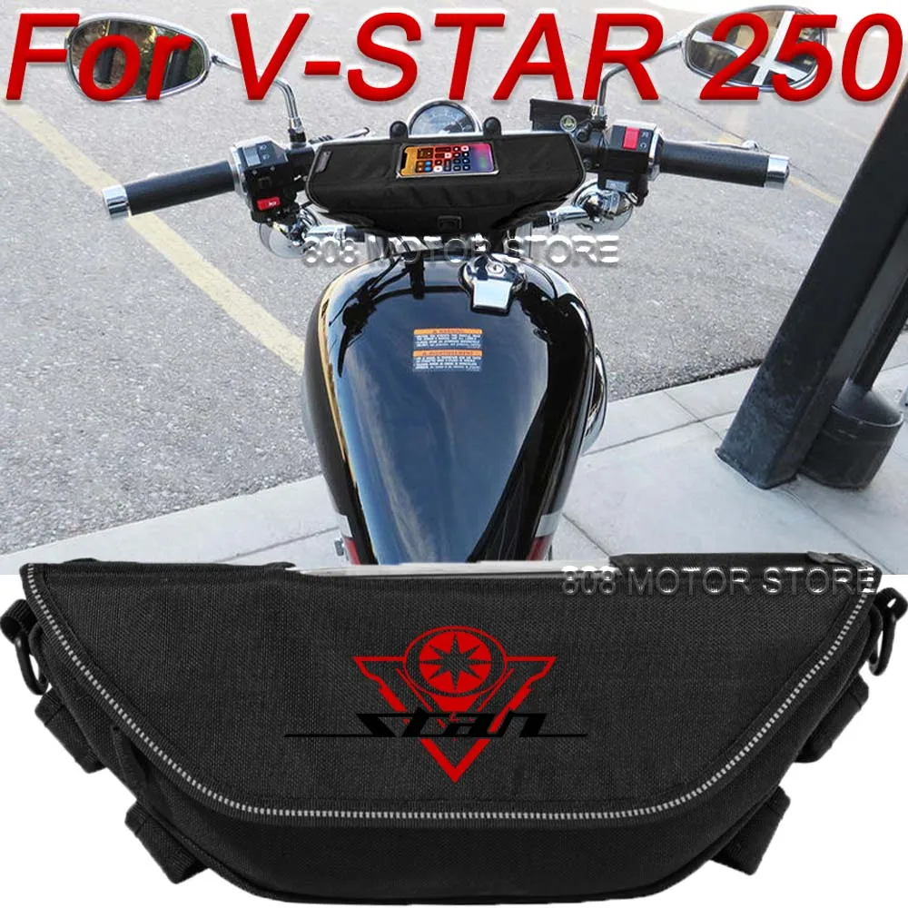 

For V-star 250 v-star 250 vstar 250 Motorcycle accessories tools bag Waterproof And Dustproof Convenient travel handlebar bag
