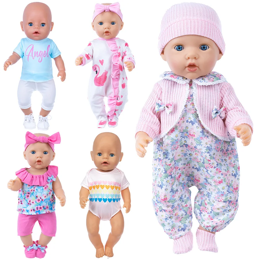 น่ารักตุ๊กตาเกิดใหม่ชุดนอนสําหรับ 45 ซม.เด็กทารก Reborn ตุ๊กตาเสื้อผ้าอุปกรณ์เสริม 18 นิ้วตุ๊กตาของเล่นของเรารุ่น Nenuco