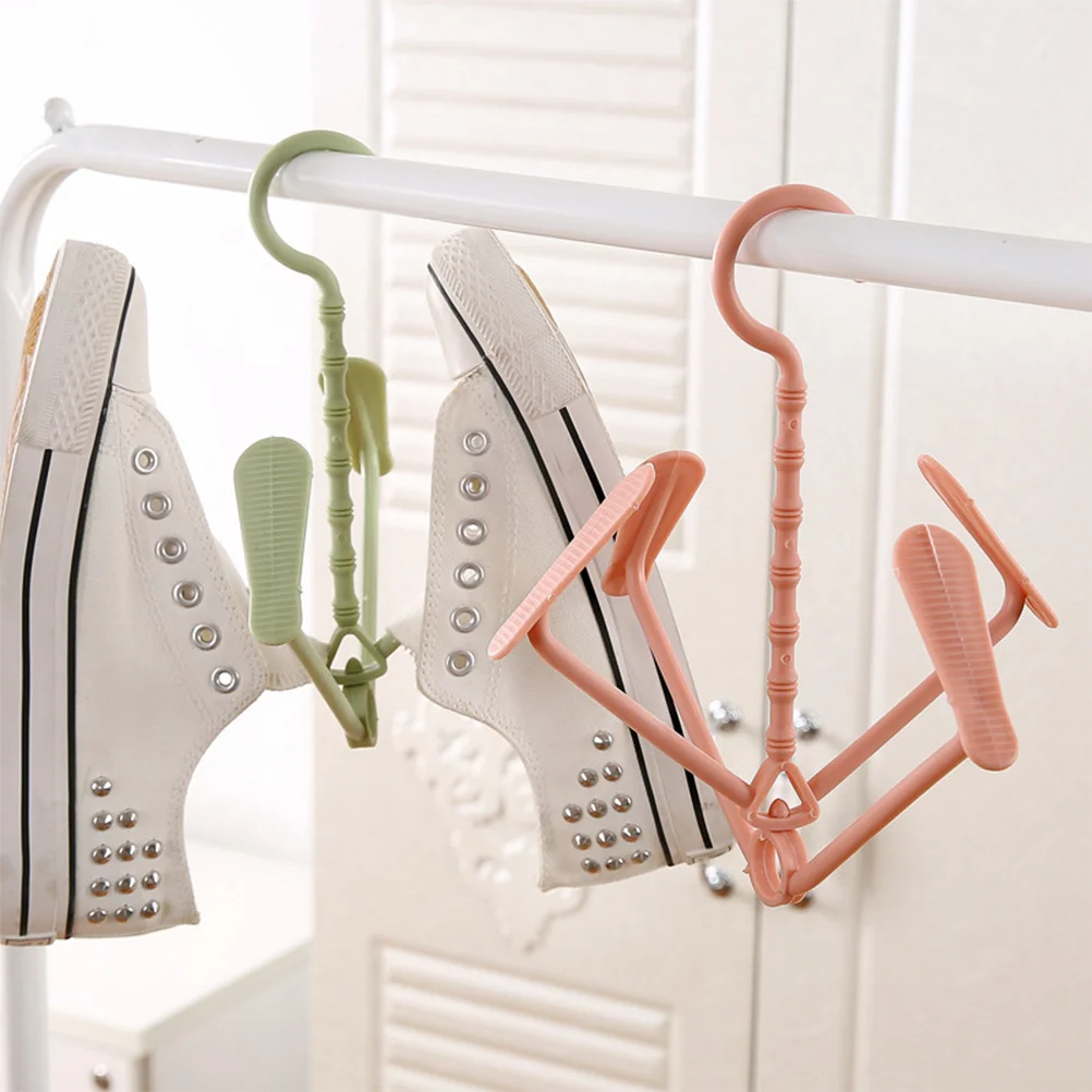 

5Pcs Plastic Household Shoes Drying Rack Hanger Stand Organizer for Boots with Deodorizer Clips Shoes Drying Rack