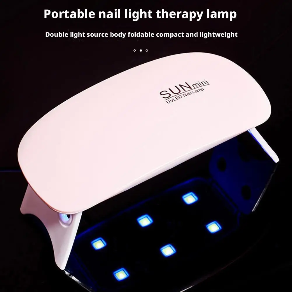 Mini sèche-ongles UV/LED-6W USB Portable Gel vernis et résine lampe de durcissement 60s/120s manucure Art lampe à ongles lumière UV pour ongles en Gel