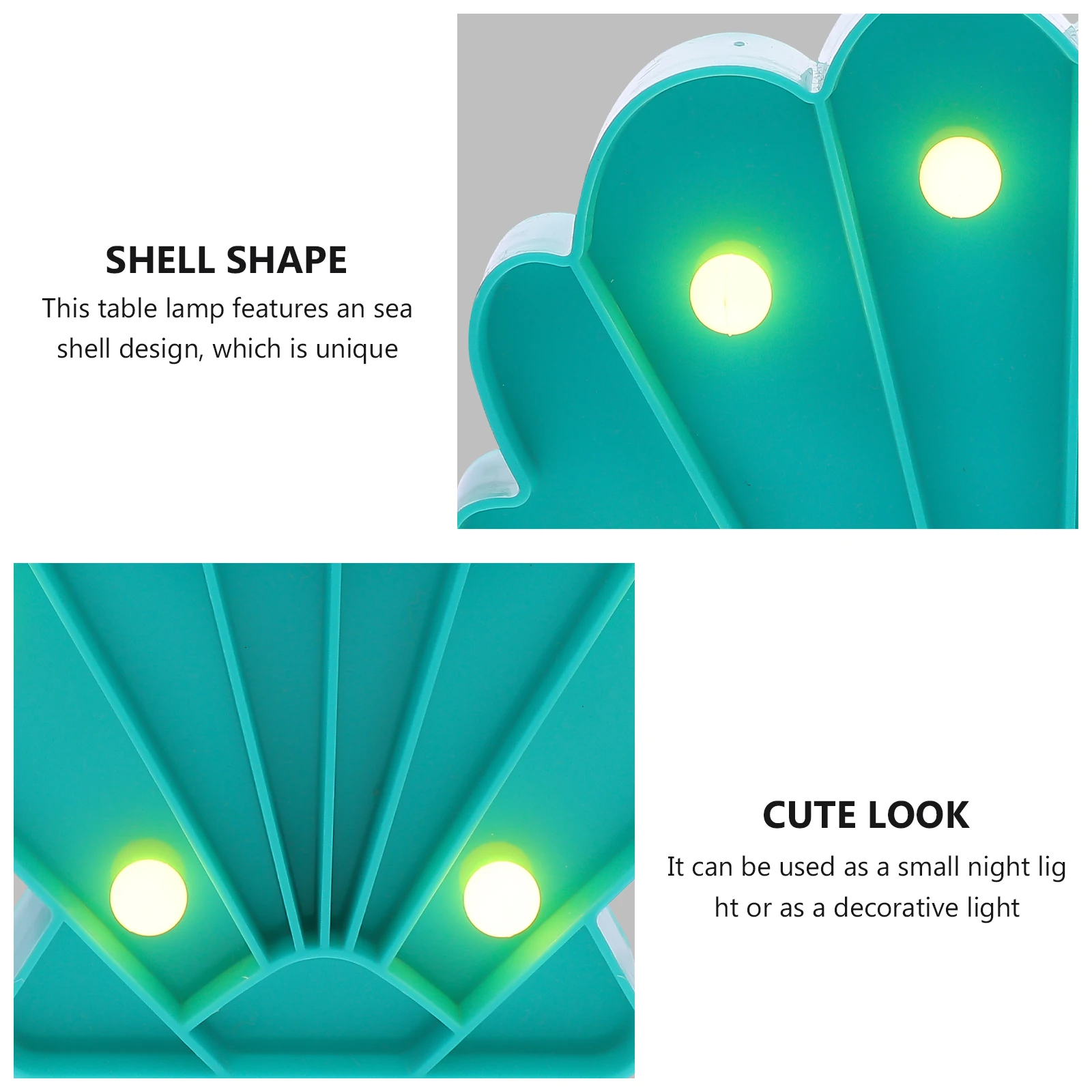 

Seashell Night Light LED Lamp Unique Star Shaped Led Neon Lamp Plastic Material Bedside Light Powered Gifts