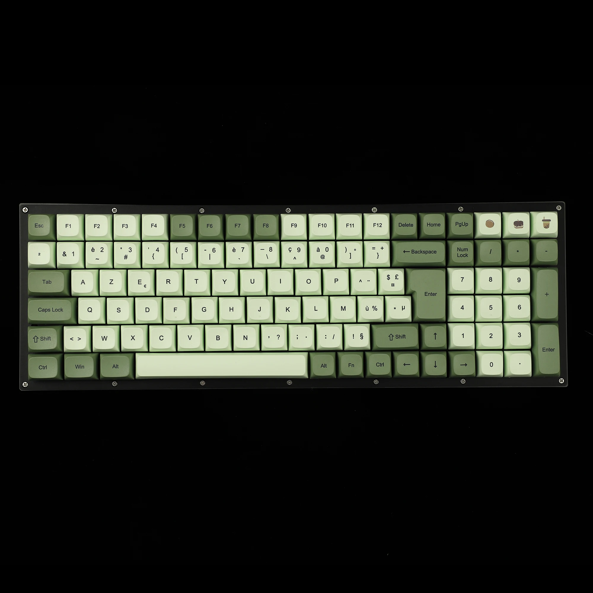 Matcha Dye Sub ZDA PBT Keycap XDA V2 German French Spain ISO Keycaps For MX Keyboard 104 87 61 96 KBD75 80 GK64 68 Keychron