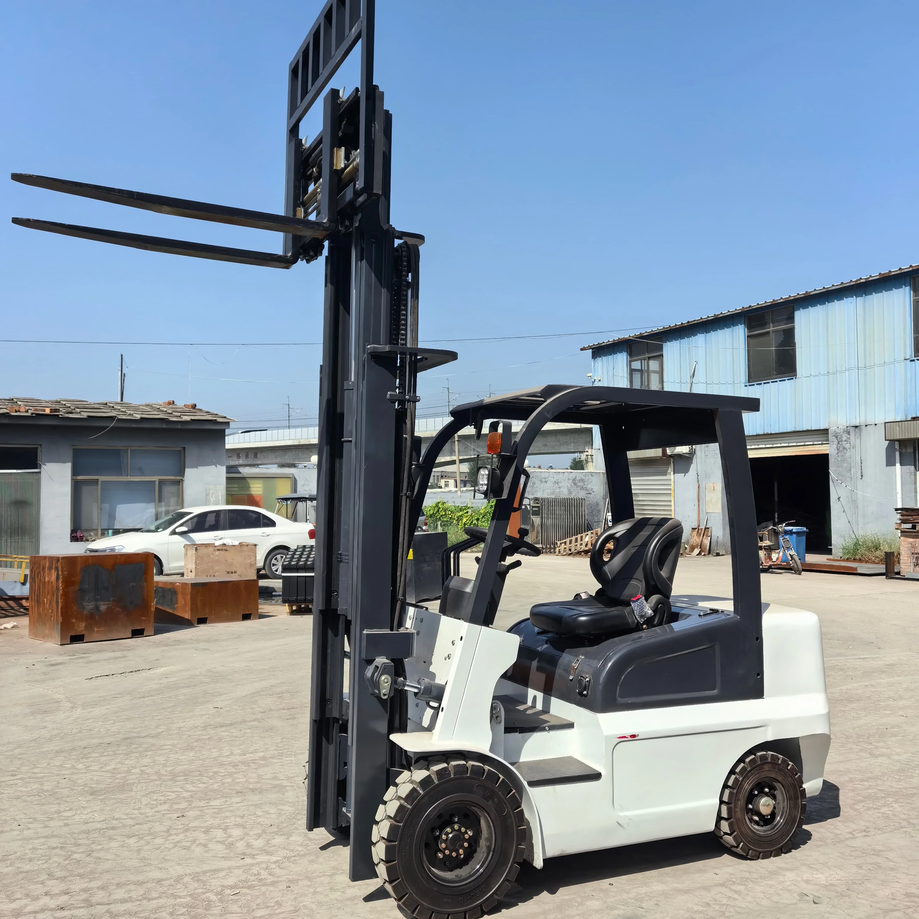 Forestry Full Electric Forklift Truck 1 2 3 4ton Lift Height 3m 4m 5m Sitting Self-loading Portable