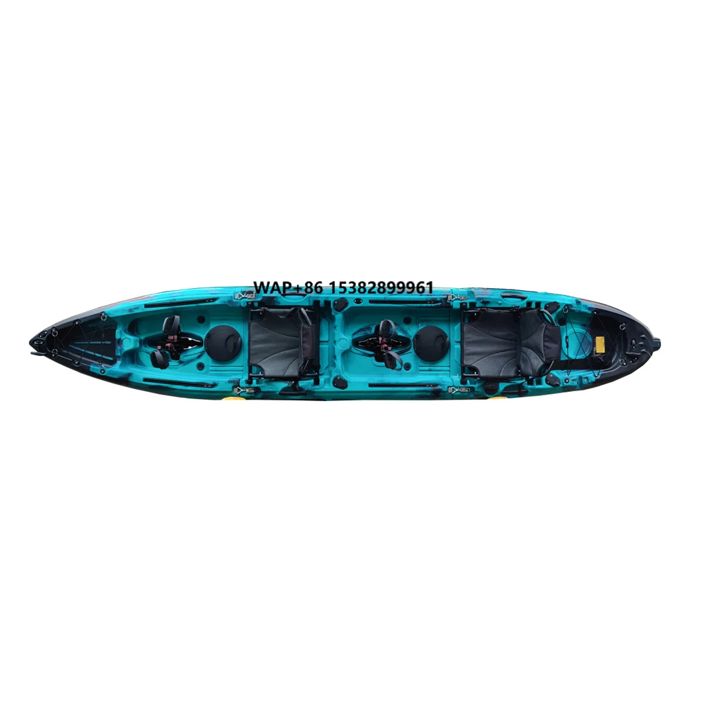 

2025 New Hard Plastic Kayak 2 Person Modular PDL Kayak Fishing With Fin Foot Pedal Drive Kayak With Flap Pedal System