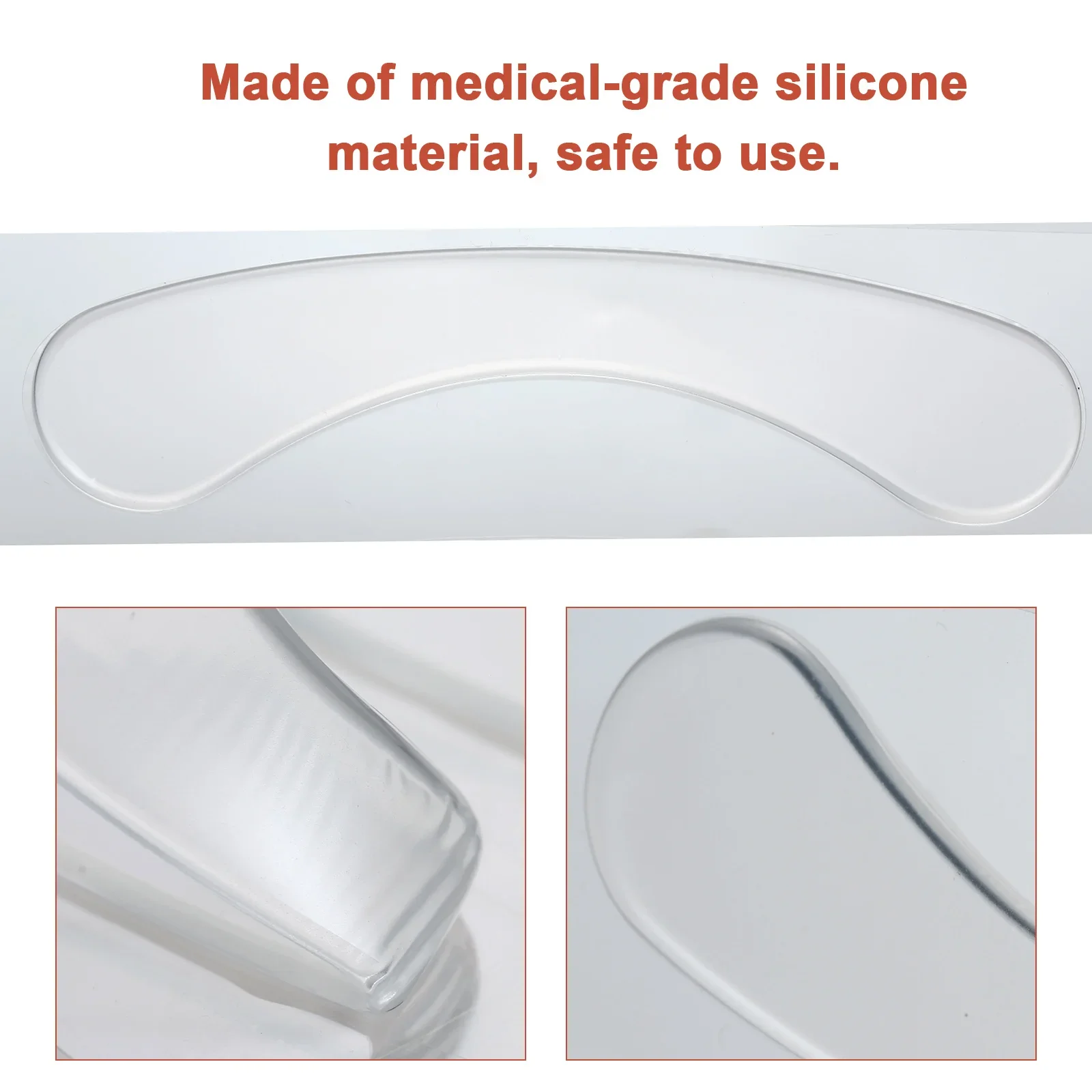 4 szt. Przeciwzmarszczkowa podkładka do ust i uśmiechu wielokrotnego użytku żel silikonowy Anti-Aging kolagenowy plaster do liftingu twarzy zapobiegaj zmarszczkom nosa