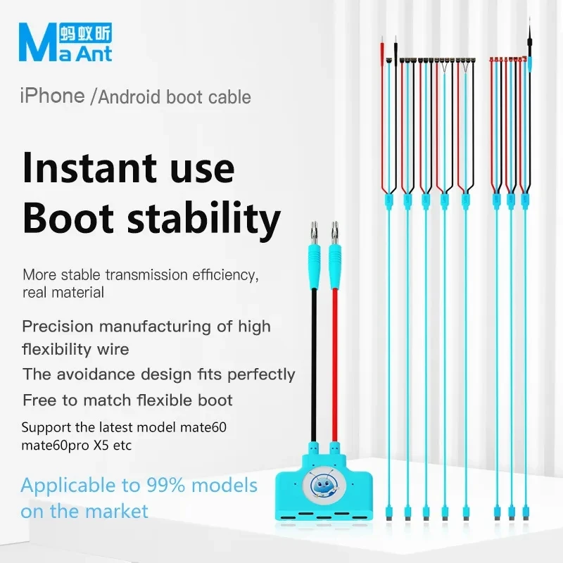 MaAnt KJ-1Power-on Cable Expander KJ-2 iP6-14PM iboot Line KJ-3 Android Power Supply Current Testing Cable Motherboard Repair