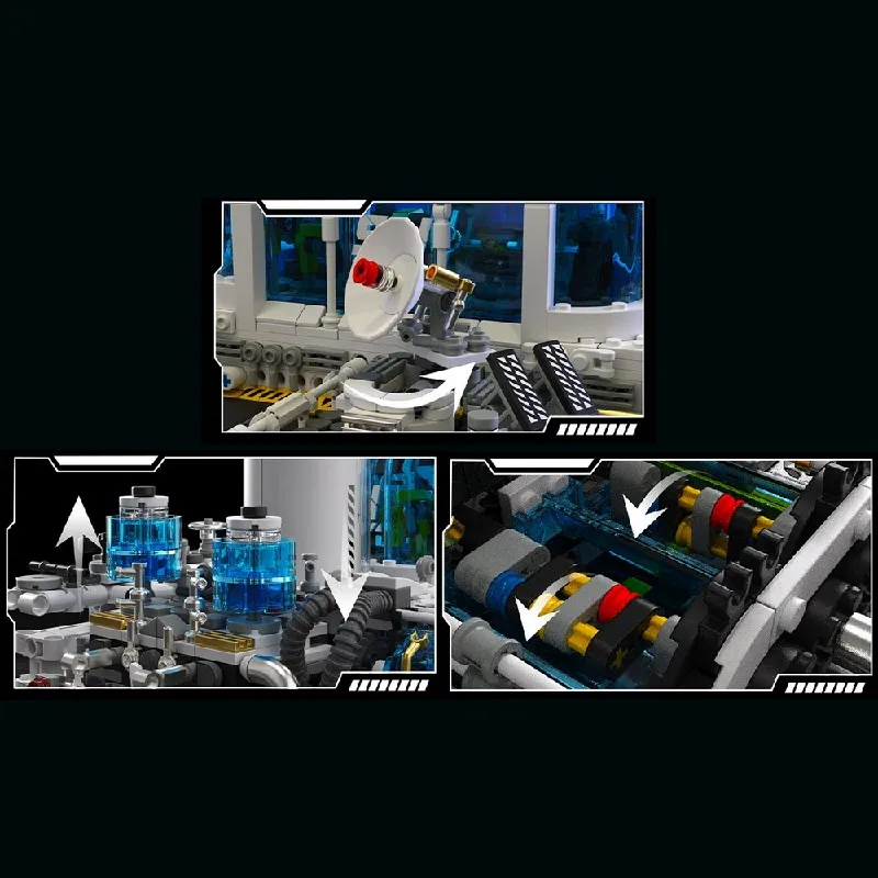 ชุดตัวต่อบล็อกอาคารโรงไฟฟ้าพลังงานลม แบบโมดูลาร์ สำหรับการสำรวจอวกาศ สถาปัตยกรรม ของเล่นแบบประกอบเอง สำหรับผู้ใหญ่และเด็ก ของขวัญ 2884 ชิ้น