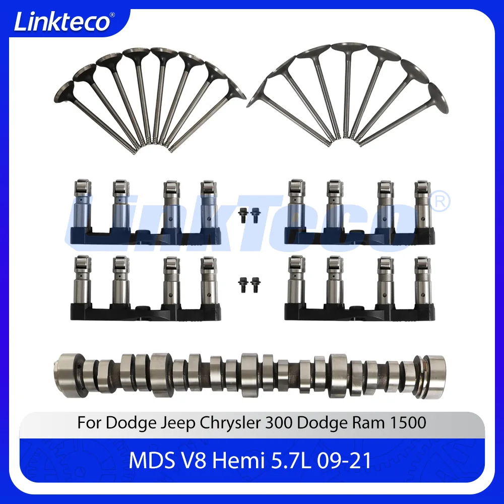 Kit de árbol de levas MDS, elevadores de válvulas de admisión y escape, compatibles con Dodge Jeep Chrysler 300 Dodge Ram 1500 V8 Hemi 5.7L 09-21 NUEVO TIPO