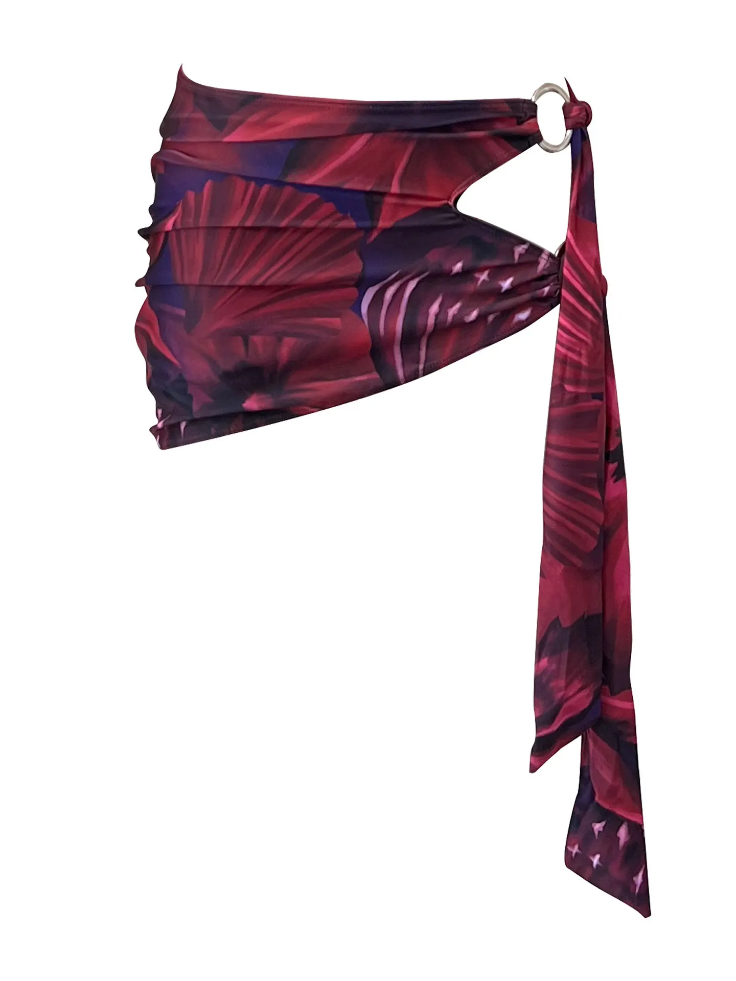 Maillot de bain une pièce imprimé rétro, ajouré, jupe, couleur unie, dos nu, Bikini, à la mode, pour la plage, nouvelle collection 2025