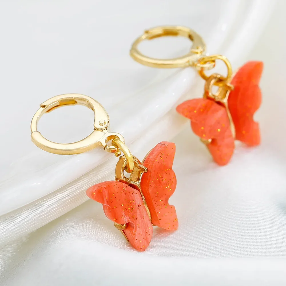 

Unique and trendy diy Korean-style new accessories, fashionable and colorful acrylic butterfly fashion clothing and accessories