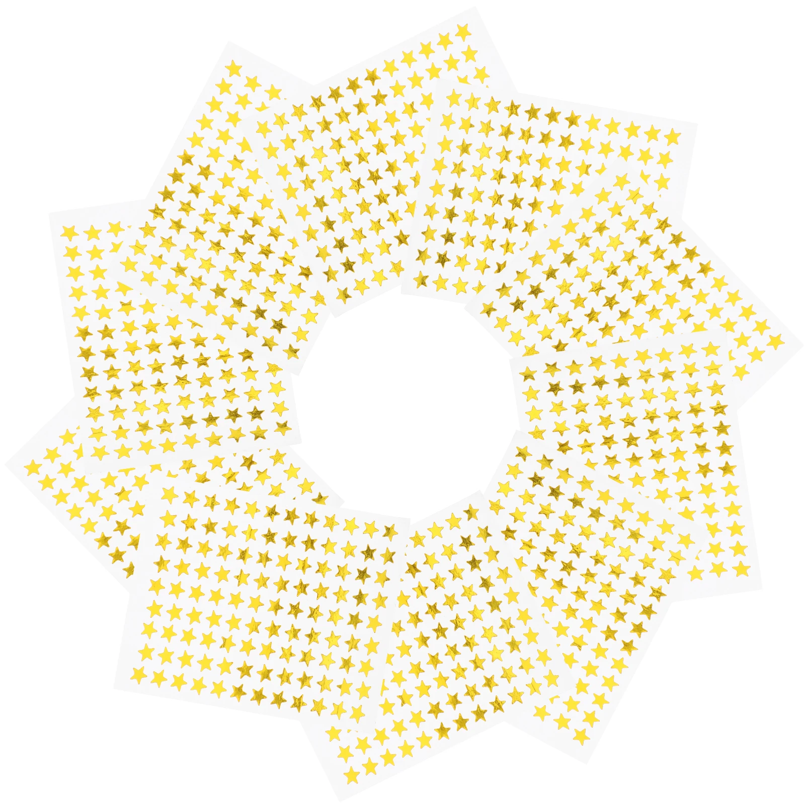 

100 Sheets Gold Star Sticker Stickers for Students Shape Paper Adhesive Shiny Reward Teacher Classroom