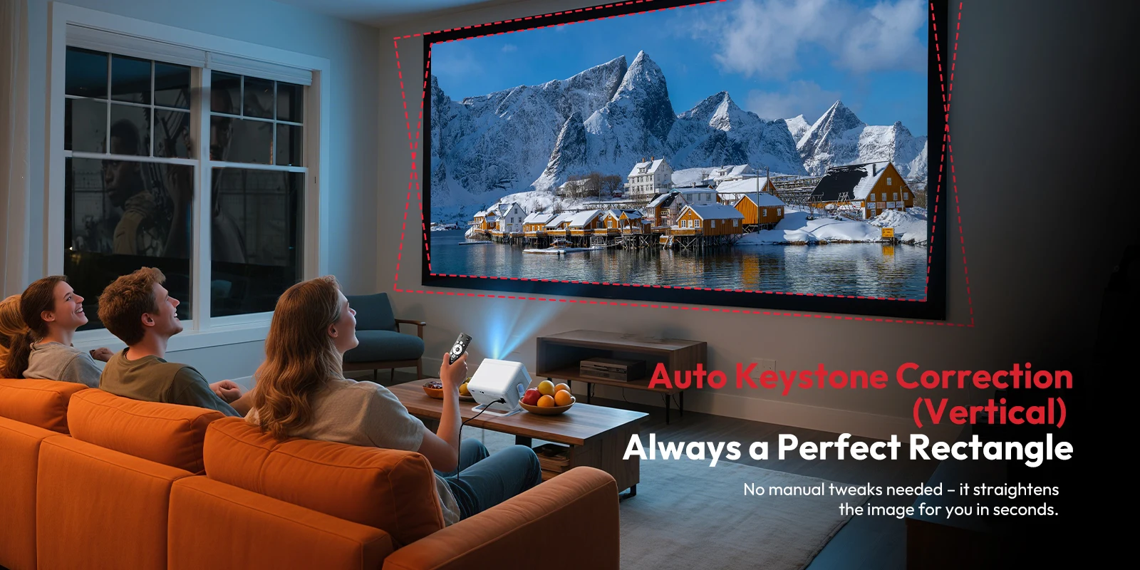 XGODY Native 1080P Smart-Projektor mit Netflix/YouTube/Primevideo, 700 ANSI, Autofokus & Keystone Heimkino-Projektor N6 Pro – Detail 6