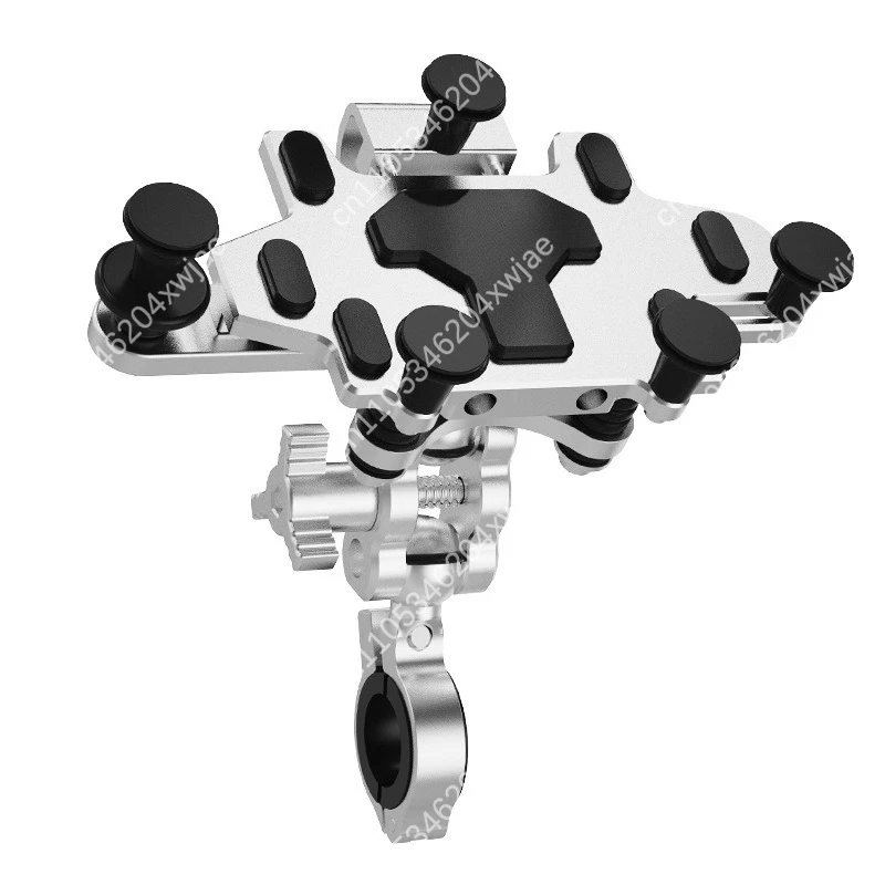 Motorcycle Aluminum Alloy Phone Mount Vibration Damping Handlebar Holder For GPS Smartphone Bracke