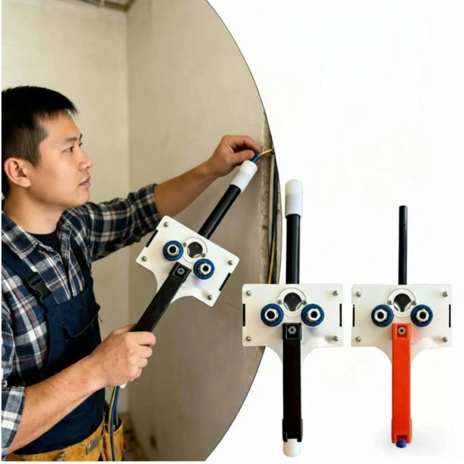 

Portable Wire Puller Anti Slip Cable Pulling Assist Tool Wire Device Cable Installation Tool for Industrial DIY Enthusiasts Elec