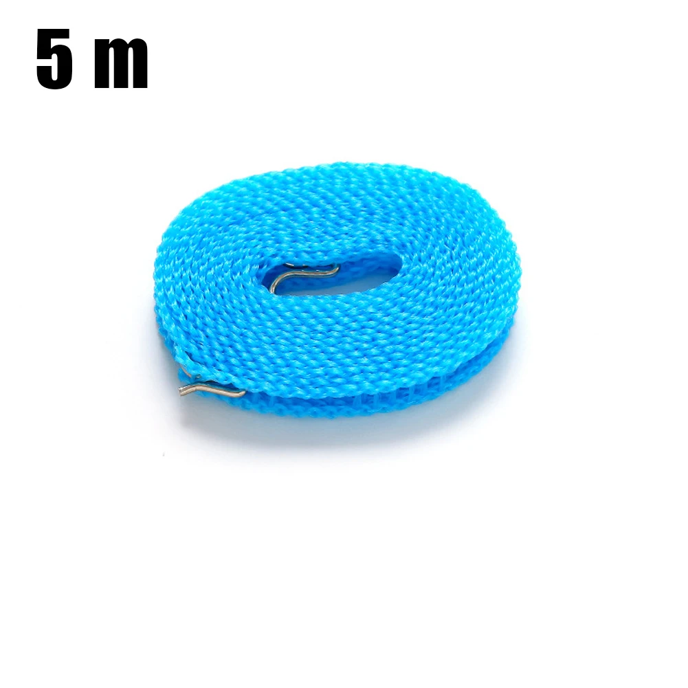 Outdoor Laundry Rope Retractable Clothesline Extendable Wall Drying Rack Color Clothes Clip Non-Slip Clothesline For Camping