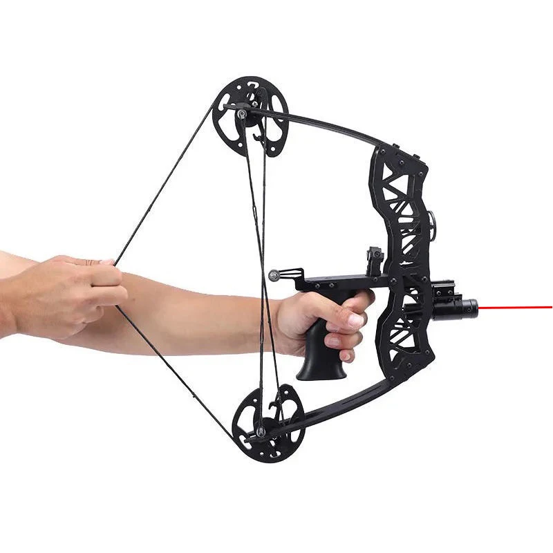 

Mini Car Mounted Compound Bow Small Bow CNC Finely Crafted Small Car Mounted Composite Bow Sports Archery Equipment