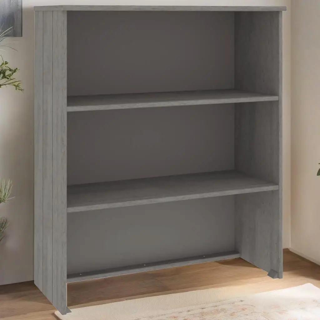 HAMAR Light Grey for highboard - 85x35x100cm Solid Pine Wood Storage Cabinet