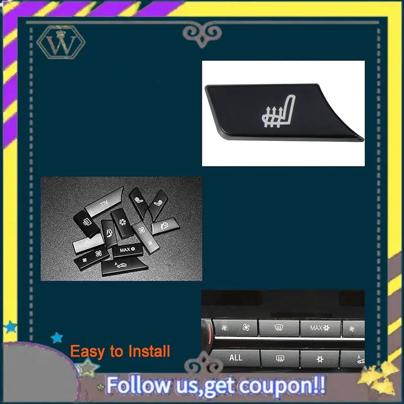 

ABXV-61319313923 12-Key Key Cover Keycap Accessories For BMW 5/6/7 Series F01 F10 F18