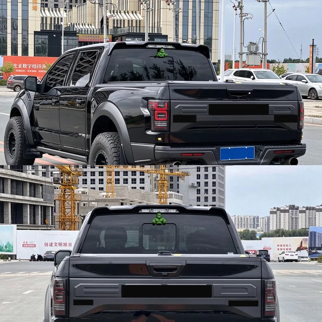 For Ford F150 2015-2020 Rear Trunk Roof Spoiler Wing Tuning Accessories Boot Lip Airfoil Refit Extension Direct Fit Replacement