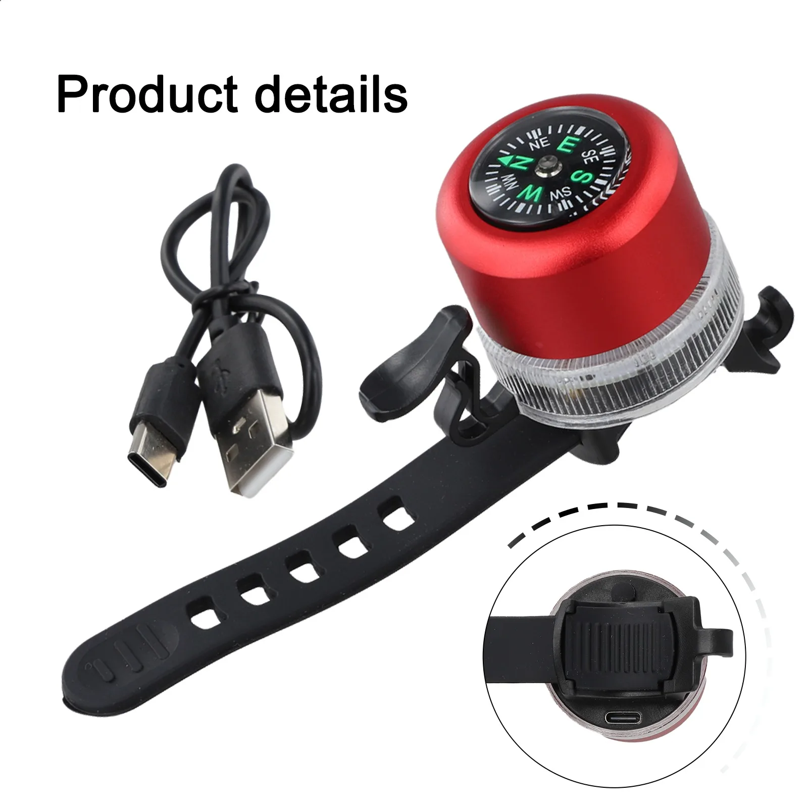 Compass Bike Bell for mini Bike Bell Easy Fun Riding Experience Integrated Sound Options For Children\\\'s for bikes - view 5