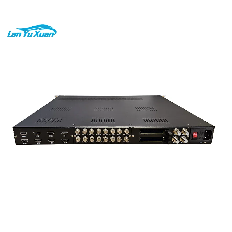 Community Digital TV Media Receiver H.264/H.265 Encoding Converts RF ATSC to HTTP/SRT Via ASI for Residential Broadcasting