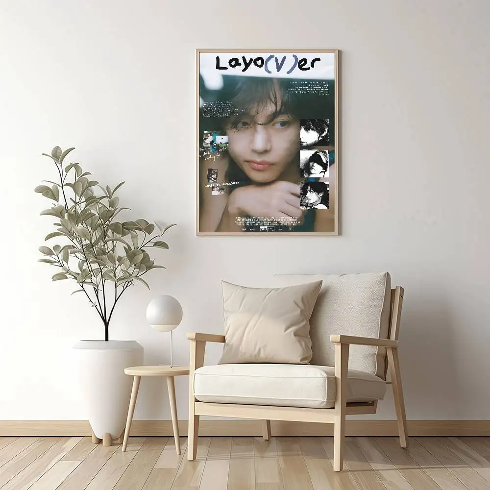 Singer Kpop Classic Vintage Posters HD Quality Wall Art Retro Posters For Home Room Wall Decor K-Kim T-Tae H-Hyung