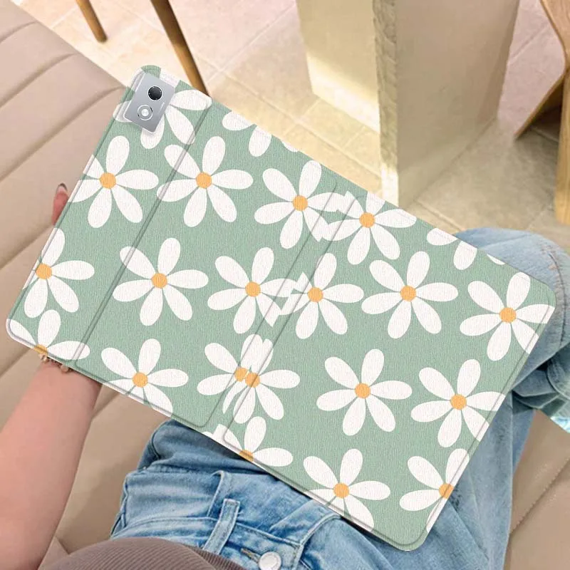 

Artistic Flower Pattern For Legion Xiaoxin Pad Y700 K10 M10 P11 K11 Pro Plus 10.6 11.5 Inch 2021 2023 2025 Tablet Case