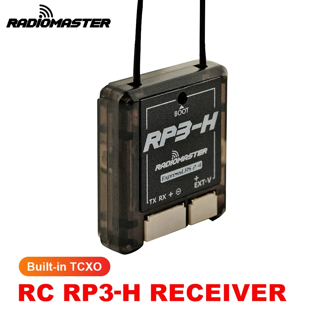 Radiomaster RP3-H 2.4GHz ExpressLRS Receiver Dual Antenna Built-in TCXO PCB Design Compatible With NEXUS Heli Flight Controller