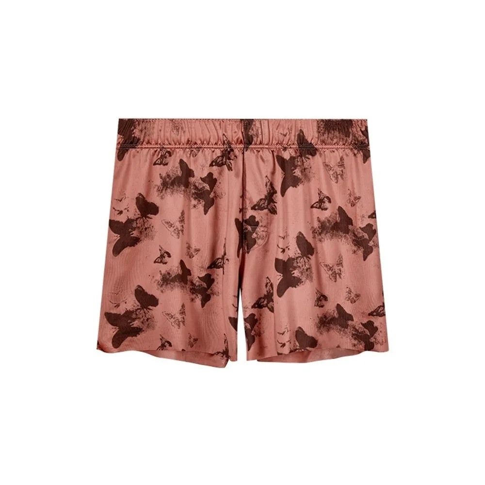 

Мужские трусы-боксеры больших размеров L-4XL с эластичным поясом, дышащие, с принтом бабочек, удобные, модные, пляжные шорты для мужчин