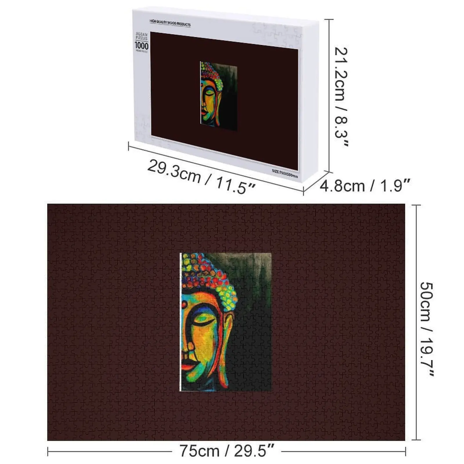 Rompecabezas de imaginación espiritual y vibraciones positivas, cajas de madera para niños, juguetes novedosos para niños, rompecabezas 2022