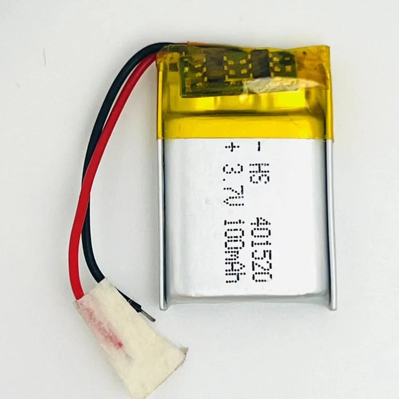 401520 3.7V 100mAh Rechargeable Battery for Miniature Smart Wearable 3D Glasses and Bluetooth Headset Lithium-ion Battery