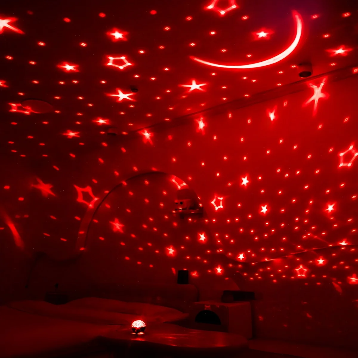 LED Night Light USB Plug RGB Starry Sky Galaxy Moon Projector Light Auto Color Changing for Kids Room Birthday Party Decor Gift