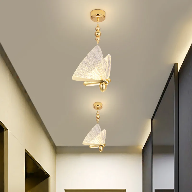 Imagem -03 - Butterfly Led Pendant Light Modern Art Chandelier Restaurante Bar Counter Hanging Lamp Designer de Cabeceira do Quarto Designer de Escadaria