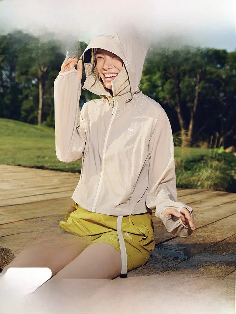 

Легкая, быстросохнущая, дышащая, ветрозащитная, водоотталкивающая, солнцезащитная верхняя одежда для активного отдыха, универсальный размер