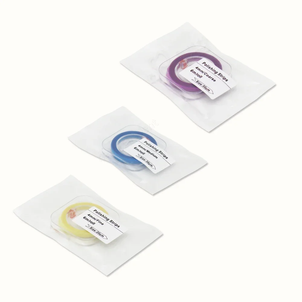 20roll Dental Abrasive Strips - Resin Polishing Files for Teeth Shaping Adjustable Dental Sanding Floss for Overhang Removal