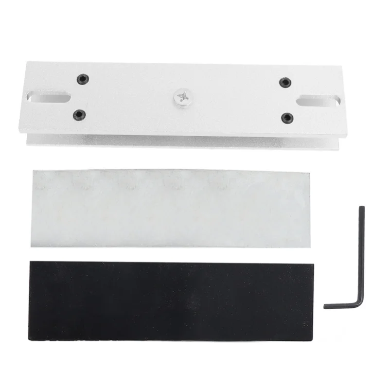 

U Shape Bracket For Magnetic Lock Aluminum Alloy 617LBS Capacity Lightweight For Glass Metal Wood Door
