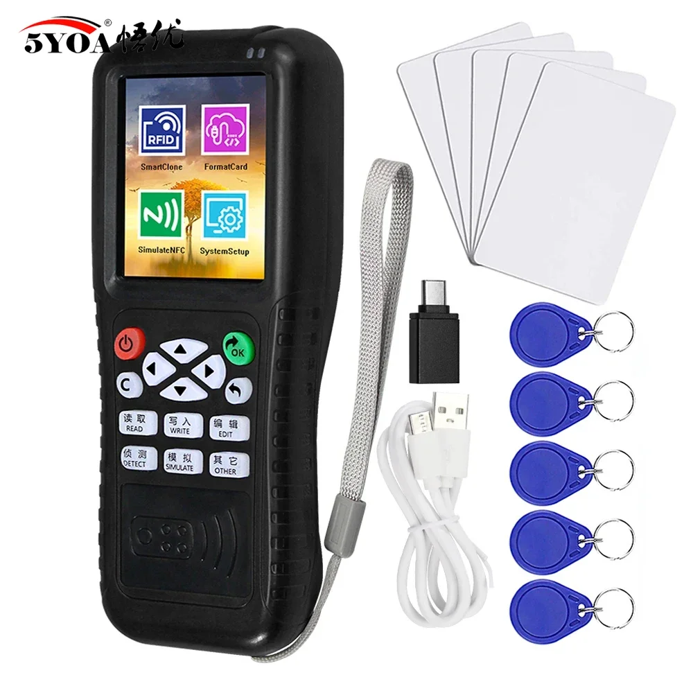 

5YOA RFID-считыватель, писатель, программатор ключей, декодер, Дубликатор, NFC-копировальный аппарат, бесплатное программное обеспечение, декодирование мобильного приложения