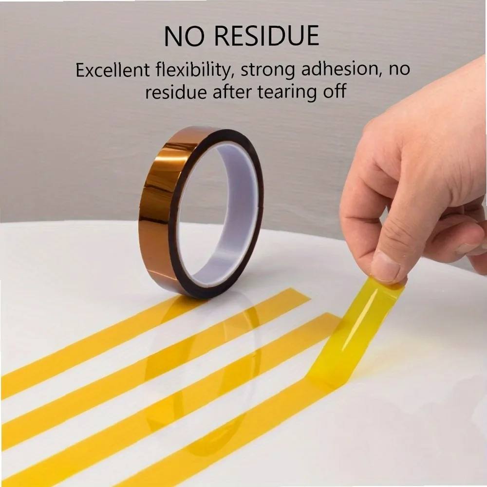 Heat Transfer Tape 5mm x 1299.21in 6 Rolls for Sublimation, Soldering, PCB & Battery Protection, Phone Cable Fixing